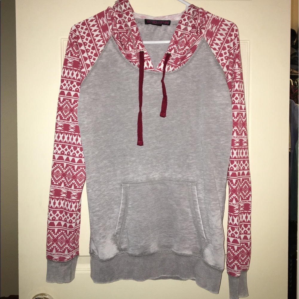 Rock & Roll Cowgirl Native-print Hoodie